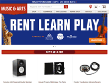 Tablet Screenshot of musicarts.com